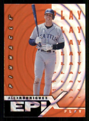1998 Pinnacle Epix Game Orange #E13 Alex Rodriguez - Image 1 of 2