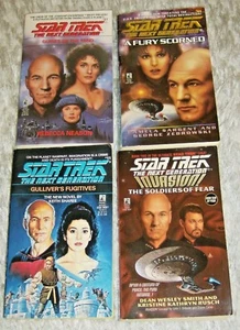 Star Trek: TNG, 4 Novels by various authors, Paperback Science Fiction - Picture 1 of 12