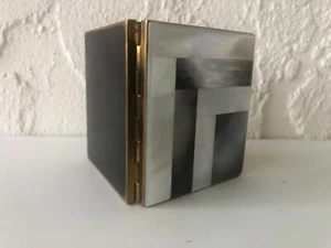 Excelente estuche compacto vintage Art Deco m.O.P y abulón - Imagen 1 de 9