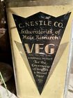 Antique VEG Hair Product Advertising Tin Art Deco Beauty Shop Decor Nestle Co.