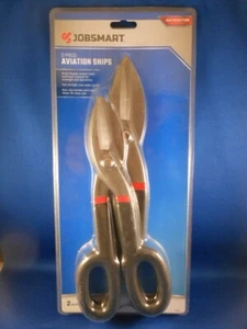 Jobsmart 2 Pc Carbon Steel Aviation Snips 10" & 12" Metal Shears Tractor Supply - Picture 1 of 10