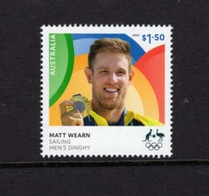 2024 Australia París Ganador de la Medalla de Oro Olímpica Matt Wearn 15 $1.50 Sello MNH - Imagen 1 de 1