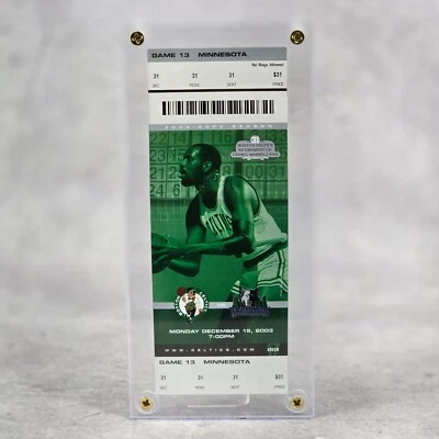 Boston Celtics - Cedric Maxwell #31 Retirement Ticket Encased in Hard Plastic - Image 1 of 4