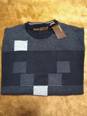 Perry Ellis Sweater Men's XL Black/Gray/ Principles Long Sleeve New with Tags  - Image 1 of 4