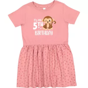 Inktastic Monkey Its My 5th Birthday Toddler Dress Birthdays Fifth 5 Happy Cute - Picture 1 of 3