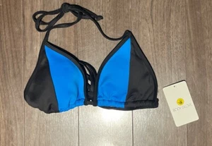 Body Glove Bikini Top Size Medium Royal Blue & Black NWT Bathing Suit Womens - Picture 1 of 6