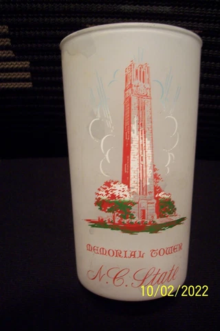 N.C. State "MEMORIAL TOWER" Frosted Glass Cover