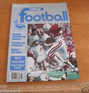 1978 College Football yearbook Goal Post Nebraska IM Hipp cover 