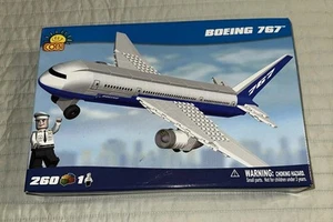 COBI Boeing 767 Dreamliner Airplane Building Bricks W/pilot Figurine NOB - Picture 1 of 22