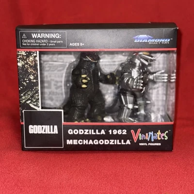 Paquete de 2 figuras de vinilo Diamond Vinimates Godzilla & Mechagodzilla 1962 Foto 1 de 4