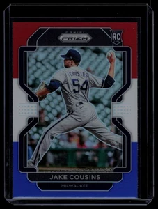 Jake Cousins 2022 Panini Prizm Red White Blue Prizm #199 RC Milwaukee Brewers - Picture 1 of 2