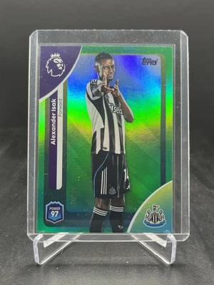 2025-26 Topps Premier League Soccer Alexander Isak Green Rainbow 10/99 #231 - Image 1 of 2