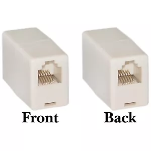 RJ11 / RJ12 6P6C - Straight - Telephone Inline Coupler MC-6P6C-ST - Picture 1 of 1
