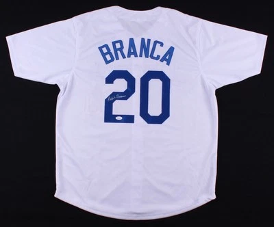 Ralph Branca Signed Brooklyn Dodgers Jersey (JSA) The Shot Heard Round the World - Image 1 of 4
