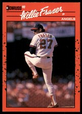 1990 Donruss Willie Fraser California Angels #587