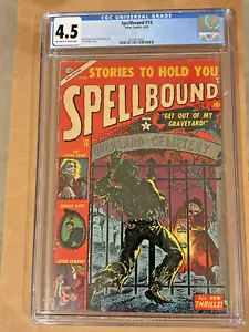 Spellbound #15 CGC 4.5 Atlas Pre-Code Horror; O/W-W; J.Sinnott art Burgos cover - Picture 1 of 6