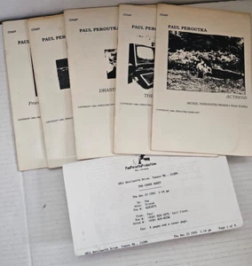 Lot of 5 Vintage1984 Chap Peroutka Home Art Paul Peroutka Walking Papers Rare - Picture 1 of 13