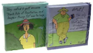 Golf Beverage Cocktail Napkins Black Hole Money Pit Drinking Driving Sport Gift - Picture 1 of 2