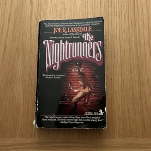 Joe R Lansdale - The Nightrunners 1987 Vintage Horror Book Novel SIGNED - Picture 1 of 6