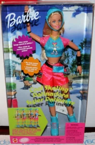 VINTAGE 1999 ROLLERBLADE COOL SKATING BARBIE DOLL 25887 SKATES ON HER OWN -2 AAA - Picture 1 of 12