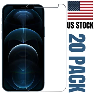 20PCS Tempered Glass Lot For iPhone 13 12 11 Pro Max 13 12 Mini Screen Protector - Picture 1 of 12