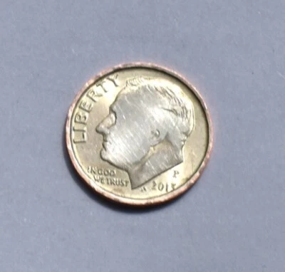 2013 P Dime Broad Strike Multi Error- Wrong Planchet - Image 1 of 4