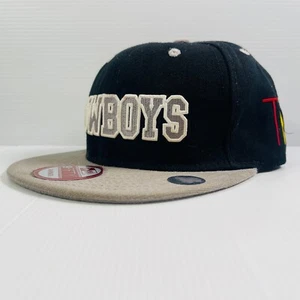 Dallas Cowboys NFL TISA New Era Gorra Snapback Negra 6 Paneles Sombrero 9Fifty De Colección - Imagen 1 de 9