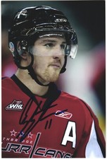 Austin Fyten Autographed 4x6 Color Photo Lethbridge Hurricanes #11 Red A