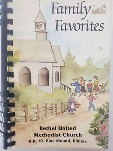 Vintage 1993  Family Favorites Cookbook Bethel United Methodist Church Blue Moun - Bild 1 von 1