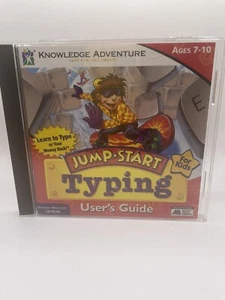 Jump Start Typing For Kids 1997 CD-ROM KnowLedge Adventure Guía del usuario de colección - Imagen 1 de 3