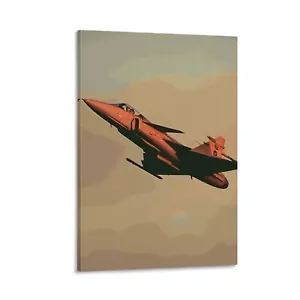 Fighter Jet Cute Animal Canvas Poster Office Decor Home Decor Living Room Decor - Picture 1 of 13