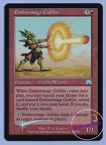 Embermage goblin FOIL Mtg MISPRINT. The XXX rated Misprint. - Imagen 1 de 4