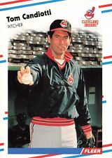 Tom Candiotti 1988 Fleer #604 Cleveland Indians Baseball Card