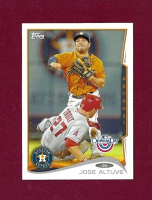 2014 Topps Opening Day #98 Jose Altuve Houston Astros Baseball Card - Image 1 of 2