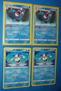 2x Galarian Mr. Rime 038/192 38/192 & 2x Mr. Mime 037/192 37/192 Rebel Clash NM - Bild 1 von 1