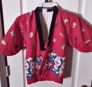 Child's Red Kimono - Robe / A Blanket of Snow Print - Picture 1 of 11
