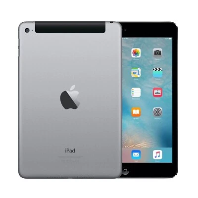 Apple iPad Mini 4 2015 32GB WiFi + 4G Space Grey Unlocked - PRISTINE Condition - Image 1 of 4