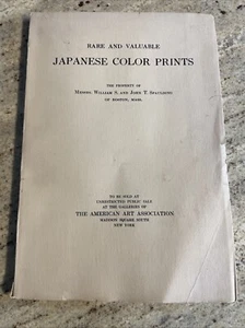 Rare and Valuable Japanese Color Prints Catalogue Sale 1921 Spaulding Collection - Picture 1 of 24