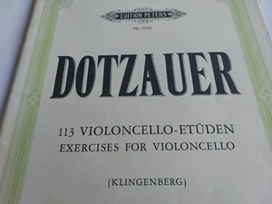 Dotzauer - Exercises for Violincello - Book 1 - Edition Peters Sheet Music 1970 - Picture 1 of 7