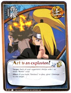 Art Is An Explosion! M-371 Foil Naruto CCG Super Rare Collectible 1st Edition - Picture 1 of 24