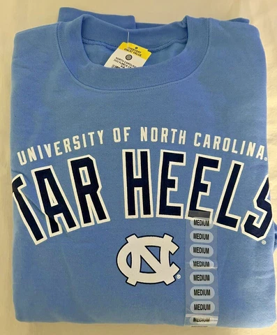 NWT Hanes University North Carolina UNC Tarheels Sweatshirt Sz Medium Cover