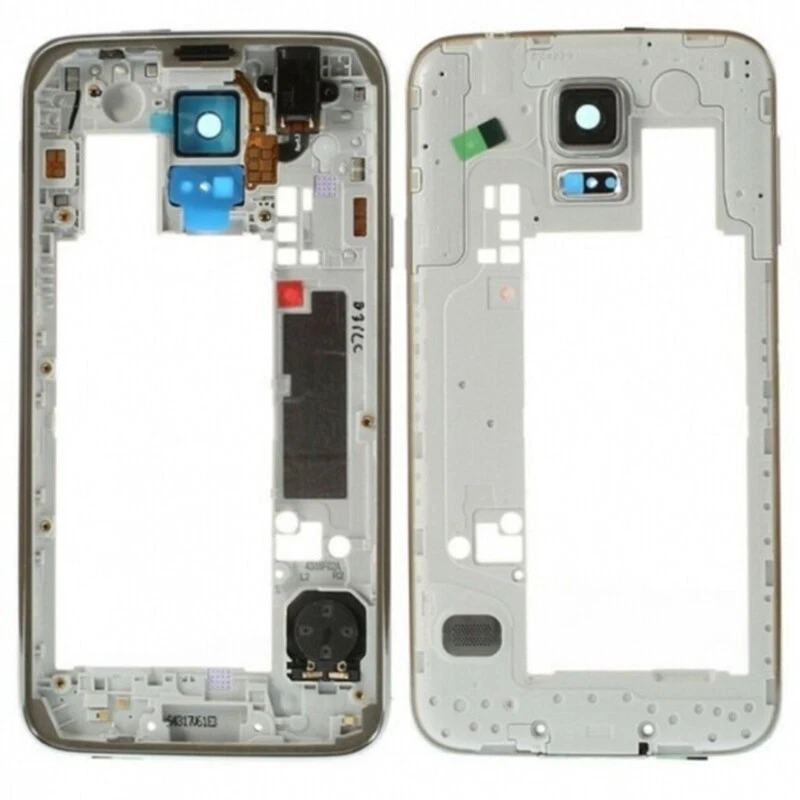 Chassis Rear Compatible for Samsung Galaxy S5 SM-G900 Grey Silver Mount Foto 1 de 1