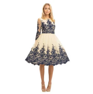 Chi London Mariah Dress Lace Baroque Size UK10 EUR38 US6 - Picture 1 of 3