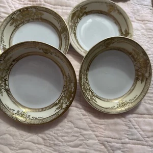 FLEURGOLD STUNNING NORITAKE SET OF FOUR FRUIT BOWLS STUNNING CONDITION CIRA 1918 - Picture 1 of 6