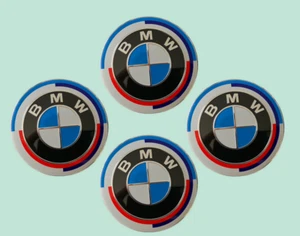 ✨️SUPER SALE✨️ Genuine 50th Anniversary Wheel Center Hub Caps Logo Original 68mm - Picture 1 of 1