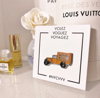 ⚡RARE⚡ LOUIS VUITTON x VVV Exhibition LV Truck Louis Vuitton Pin *BRAND NEW* LE - Image 1 of 3