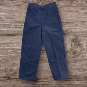 French Toast Boys Flat Front Wrinkle No More Relaxed Fit Pants Kids Size 8 Navy - Picture 1 of 5