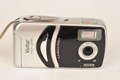 Vivitar Vivicam 4100 Vintage Cheap & Cheery 4MP Digital Camera Uses AA Batteries - Image 1 of 4