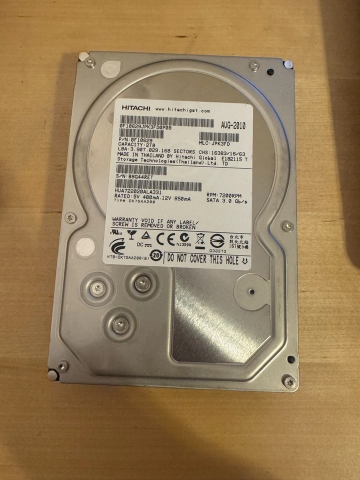 HGST Ultrastar A7K2000 HUA722010CLA330 0A39289 1TB 7,2K RPM SATA 3Gb/s 32MB 3.5" - Image 1 of 1