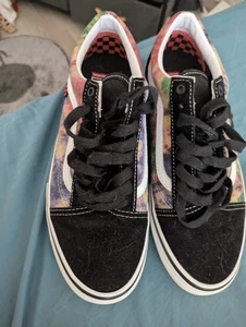 Van's Tie Dye Old Skool Trainers Women's Size 9.5 - Picture 1 of 5